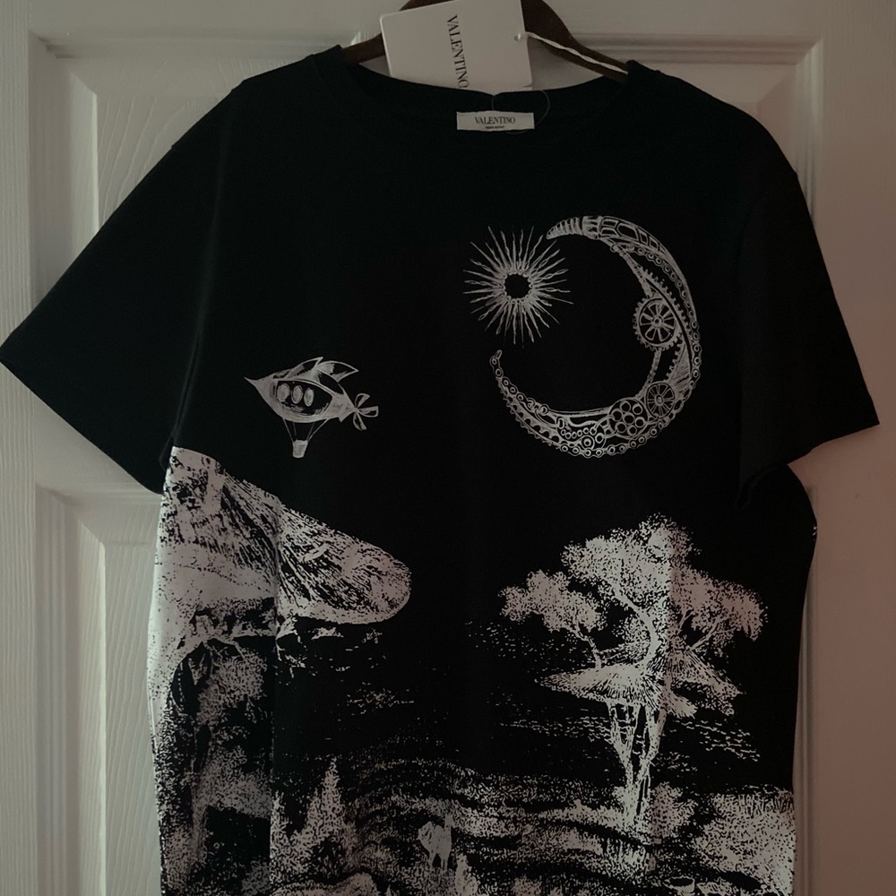 VALENTINO DREAMATIC PRINT T-SHIRT SIZE SMALL NEW - Picture 2 of 5